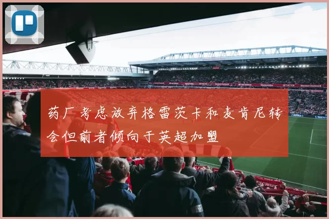 药厂考虑放弃格雷茨卡和麦肯尼转会但前者倾向于英超加盟